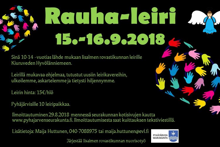 Rauha-leiri 15.-16.9.2018 Rauha-leiri 15.-16.9.2018