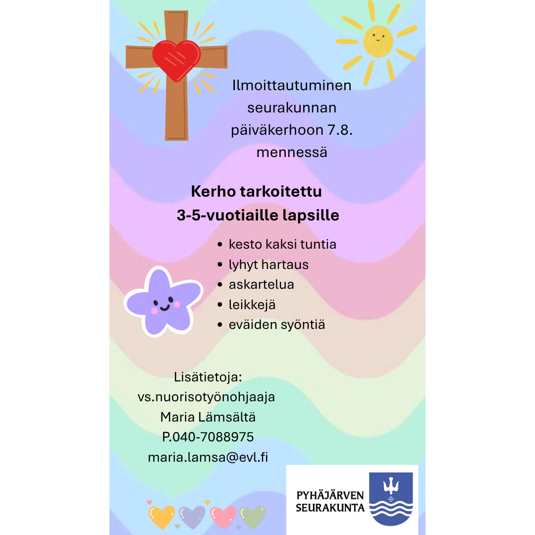 päiväkerhoon ilmoittautuminen päiväkerho