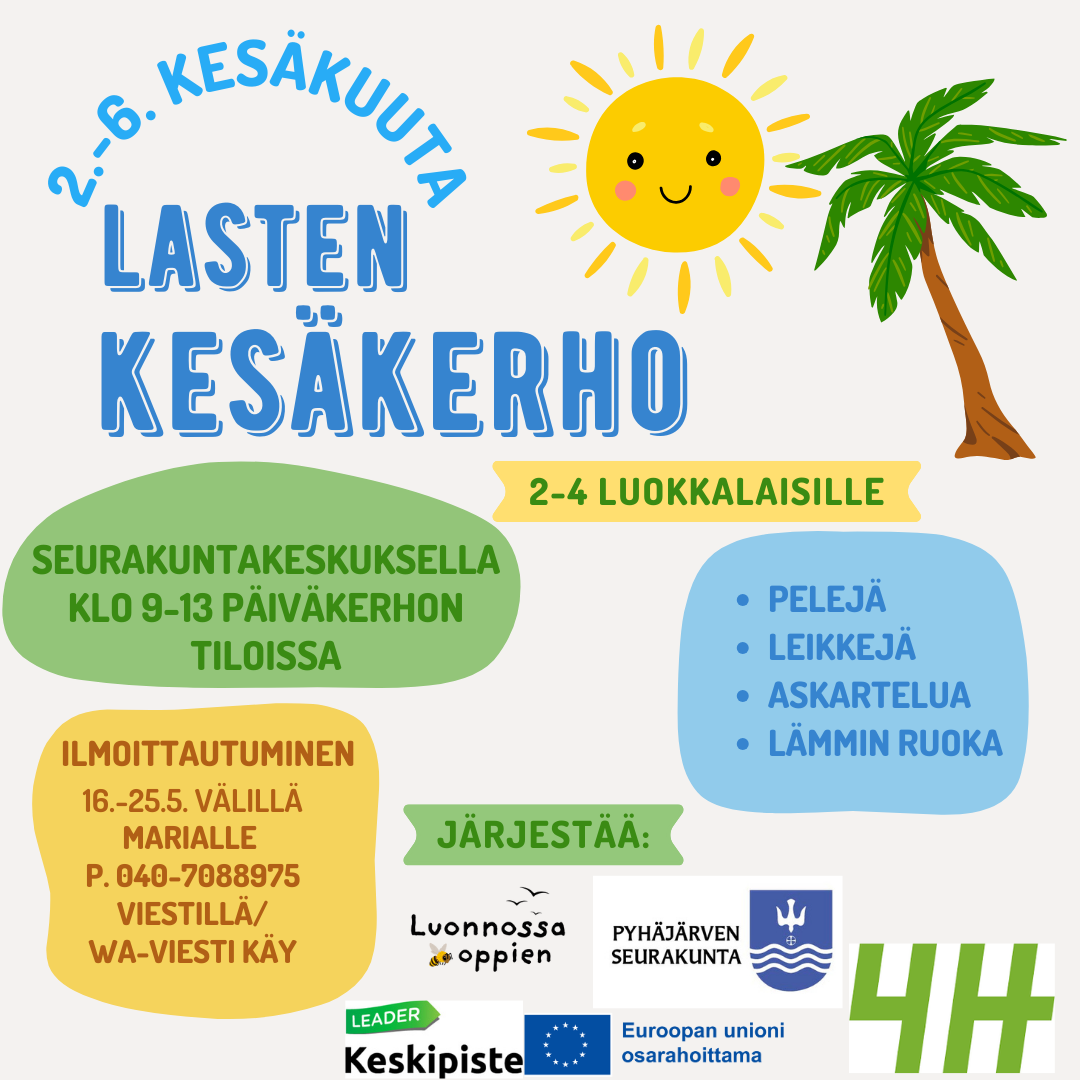 kesäkerho koululaisille kesäkerho
